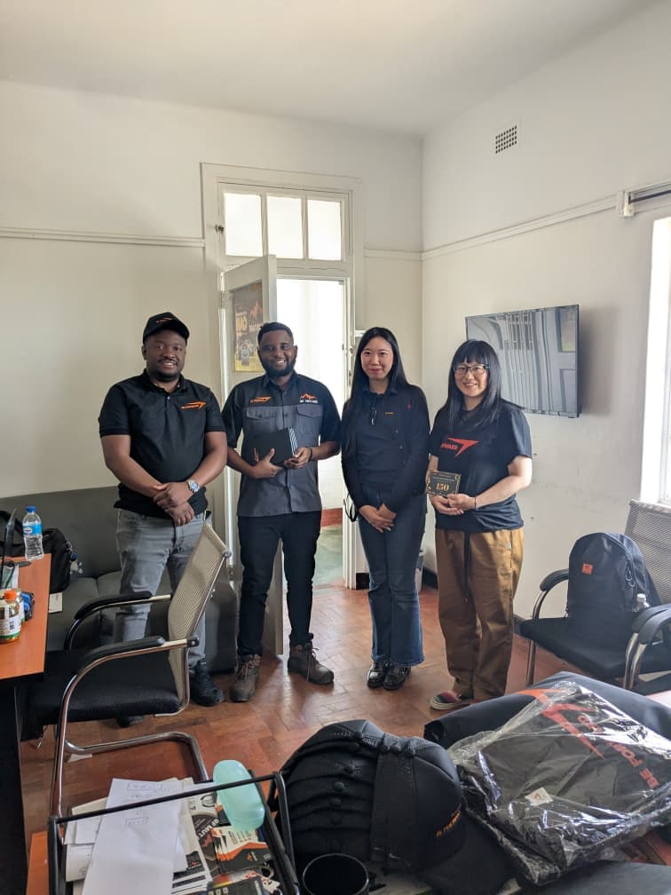 The BF Mutare team with visiting colleagues from Japan at the Mutare office